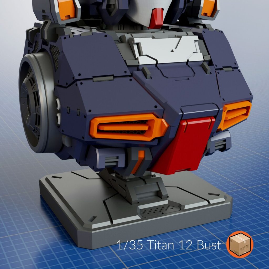 图片[2]-高达泰坦胸像-3D合纵社-3D打印模型STL格式3mf格式免费下载！