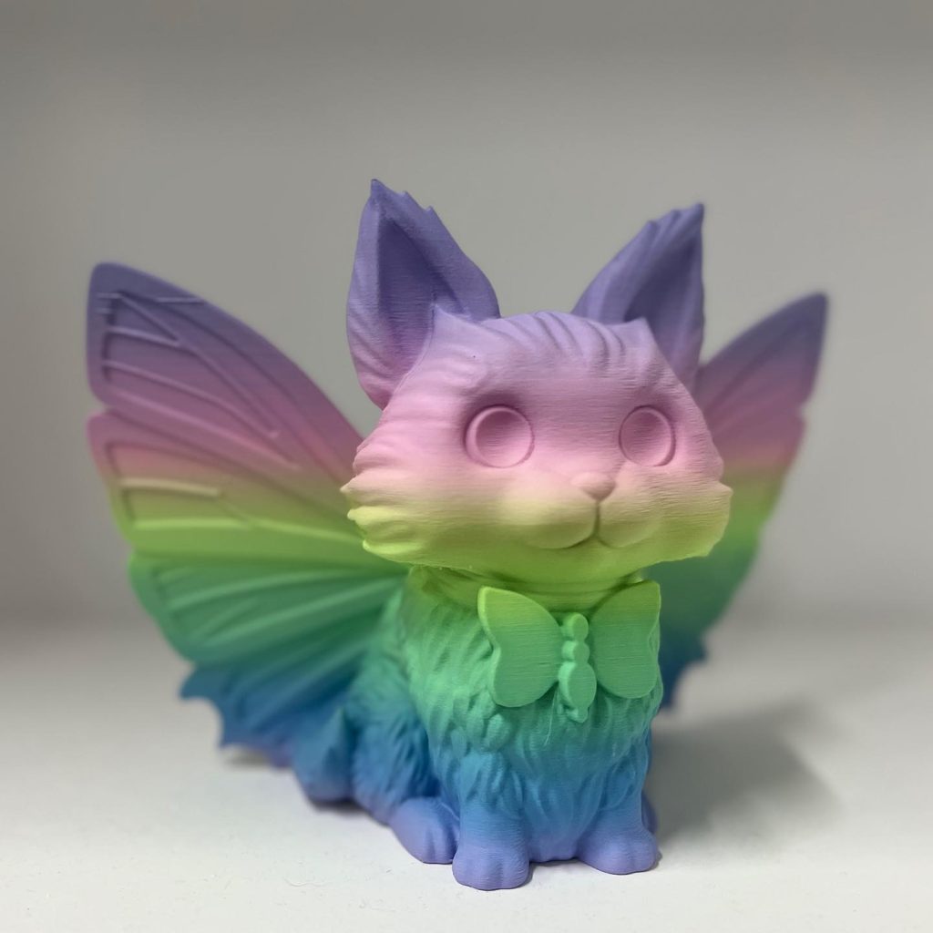 蝴蝶猫-3D合纵社-3D打印模型STL格式3mf格式免费下载！