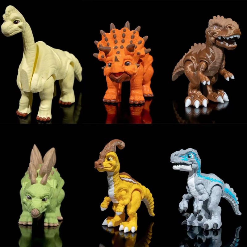 恐龙家族 6款 恐龙模型-3D合纵社-3D打印模型STL格式3mf格式免费下载!