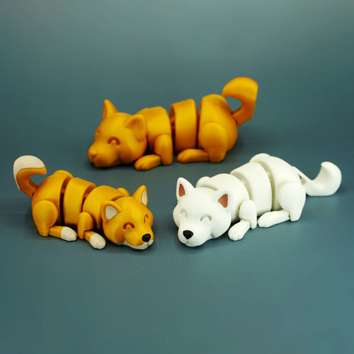 小奶狗 Lazy Dogs-3D合纵社-3D打印模型STL格式3mf格式免费下载！