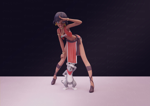 【蓝宝石之谜】娜蒂娅Pink Studio_Nadia_@stl_zone-3D合纵社-3D打印模型STL格式3mf格式免费下载！