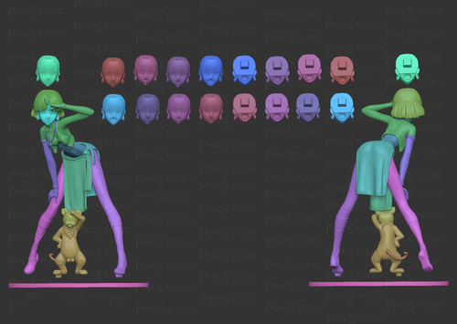 图片[2]-【蓝宝石之谜】娜蒂娅Pink Studio_Nadia_@stl_zone-3D合纵社-3D打印模型STL格式3mf格式免费下载！