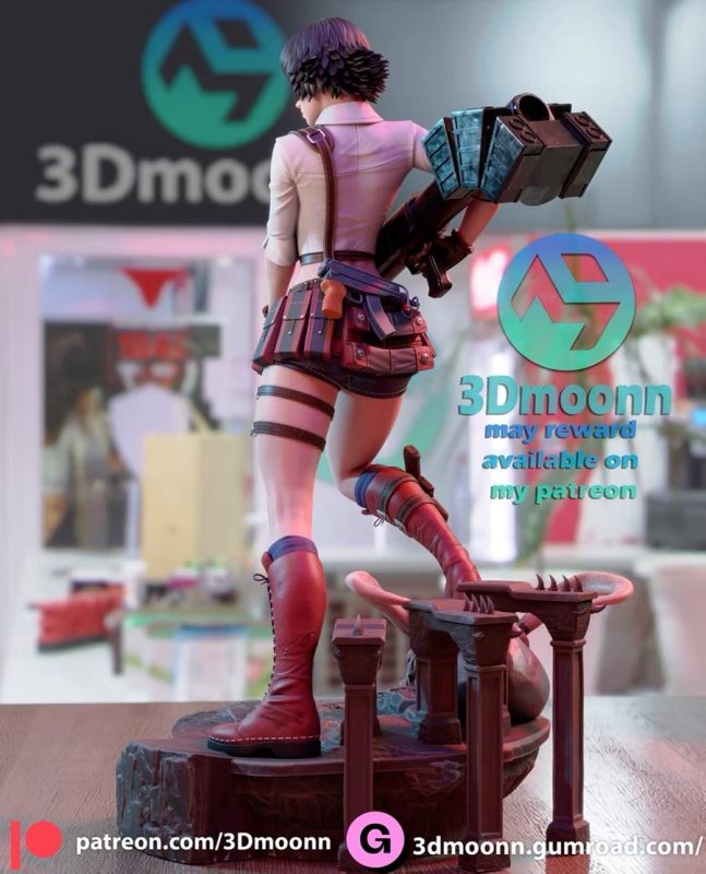 【恶魔猎人】蕾蒂-3D合纵社-3D打印模型STL格式3mf格式免费下载！