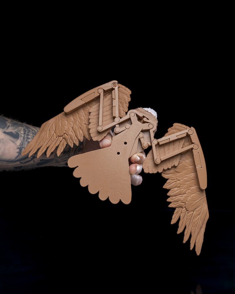 图片[2]-鹰衣架 仿真 折叠-3D合纵社-3D打印模型STL格式3mf格式免费下载！