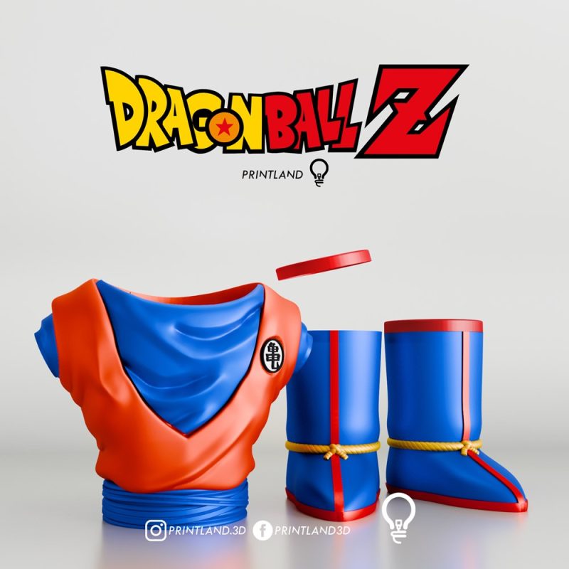 【龙珠】悟空服饰套装-3D合纵社-3D打印模型STL格式3mf格式免费下载！