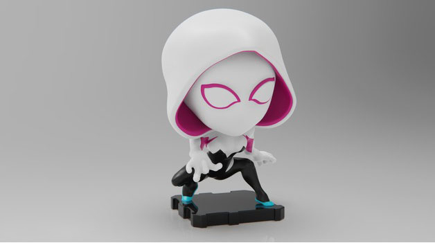 蜘蛛格温 PlaKit2_SpiderGwen_HIGH_RES-3D合纵社-3D打印模型STL格式3mf格式免费下载！