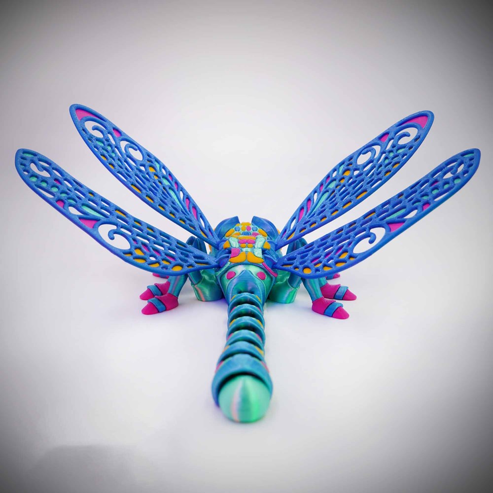 图片[3]-蜻蜓 彩色 可动大眼睛-3D合纵社-3D打印模型STL格式3mf格式免费下载！