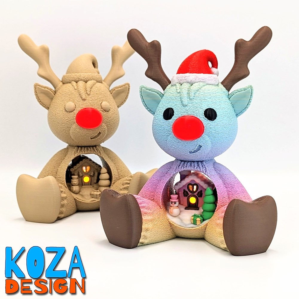 图片[2]-圣诞驯鹿-3D合纵社-3D打印模型STL格式3mf格式免费下载！