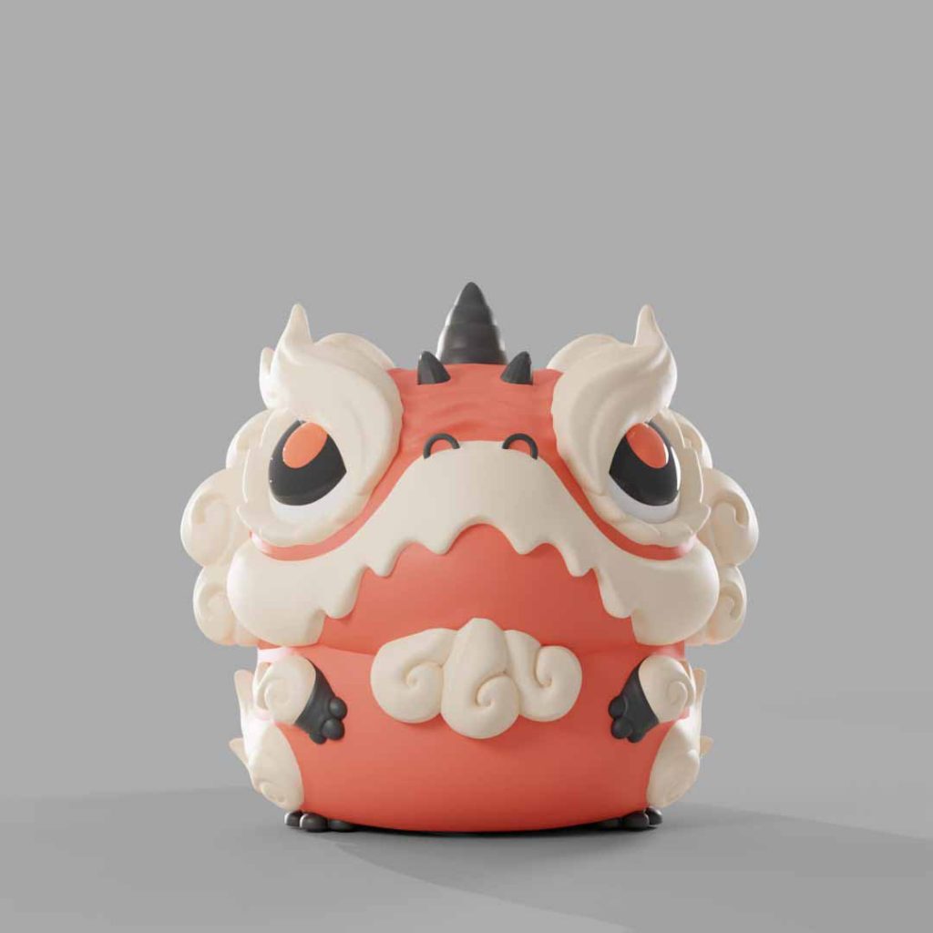 【格鲁皮怪物】醒狮-3D合纵社-3D打印模型STL格式3mf格式免费下载！