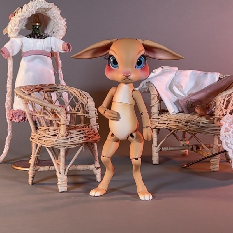 兔子玩偶 卡通 可动可爱-3D合纵社-3D打印模型STL格式3mf格式免费下载！