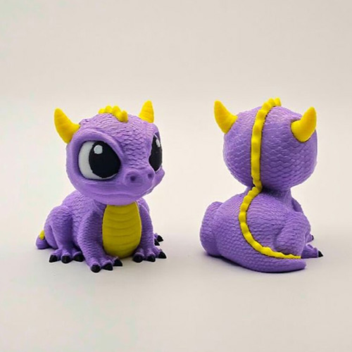 可爱的小龙 Baby Dragon-3D合纵社-3D打印模型STL格式3mf格式免费下载！