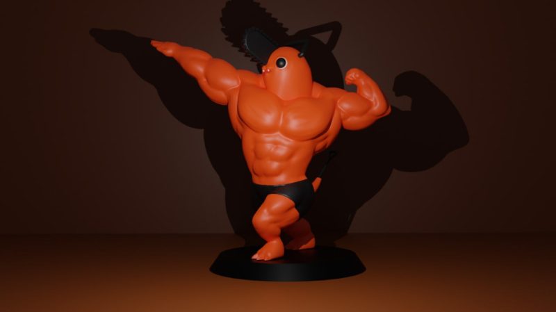 肌肉电锯狗-3D合纵社-3D打印模型STL格式3mf格式免费下载！