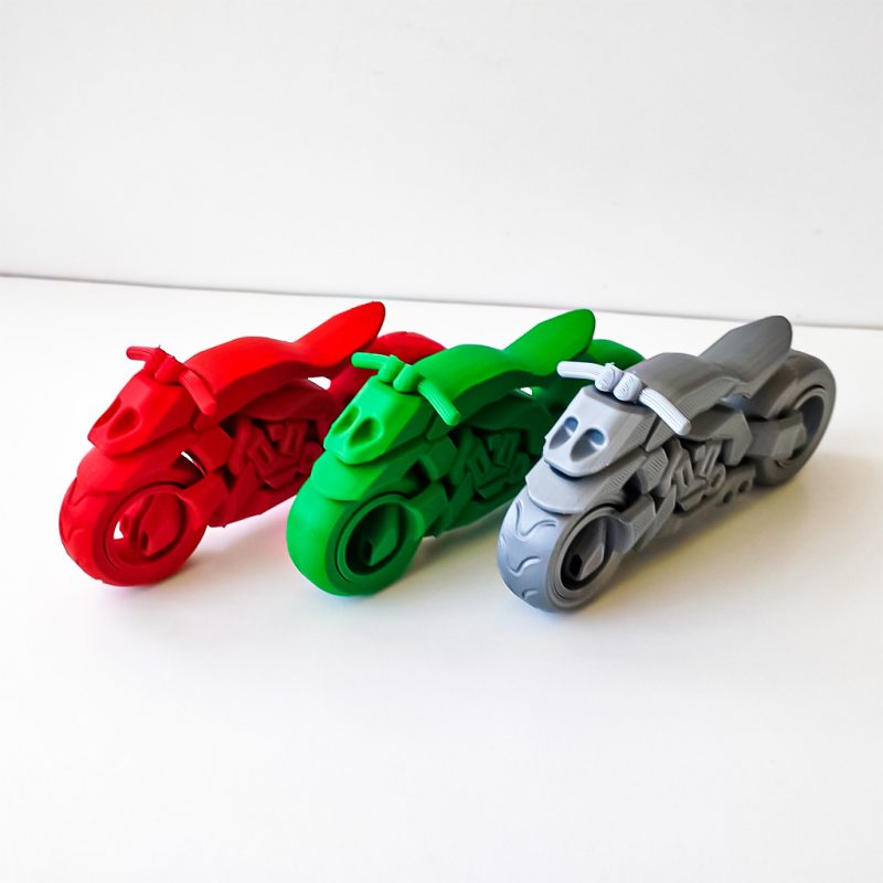超级摩托车 小摩托轮子可动-3D合纵社-3D打印模型STL格式3mf格式免费下载！