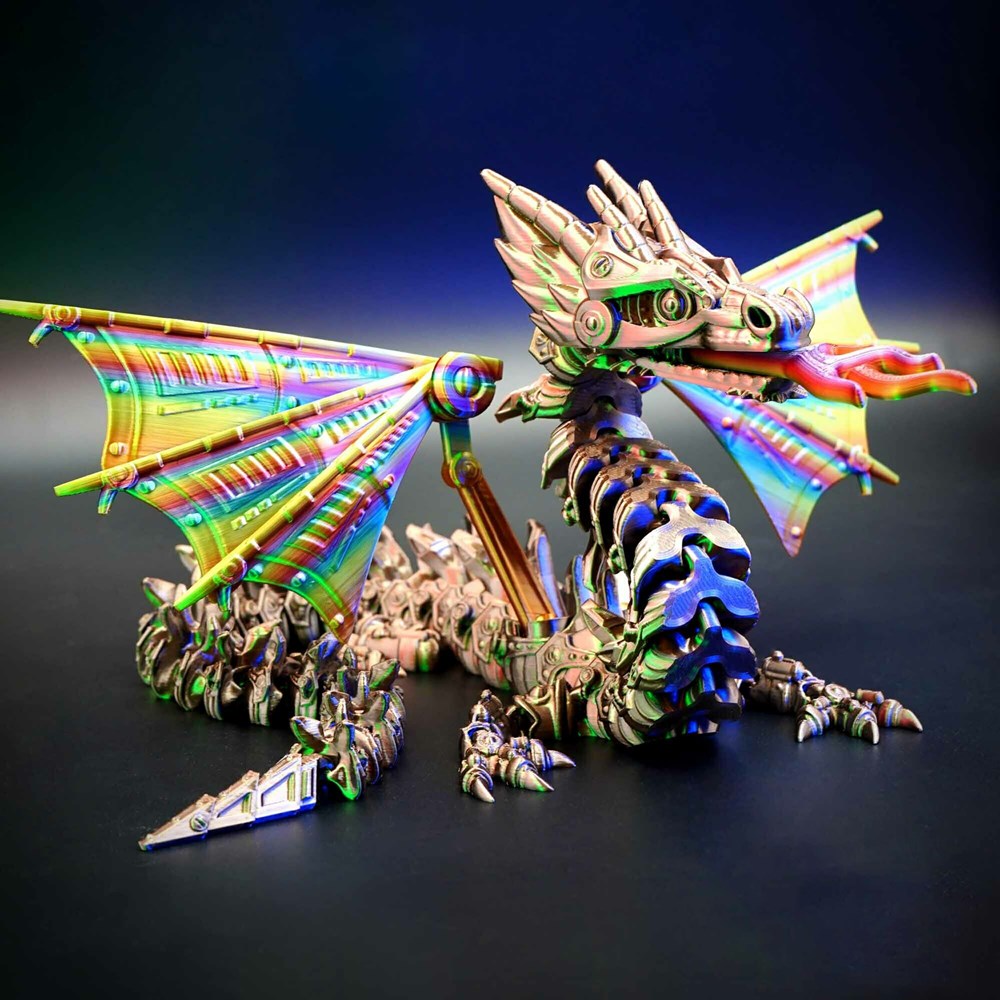 图片[3]-喷火龙 翅膀龙 可动关节多色可打印-3D合纵社-3D打印模型STL格式3mf格式免费下载！