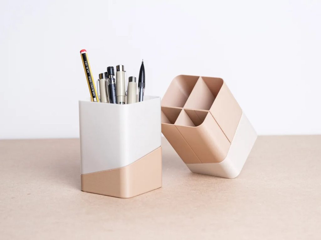 图片[2]-四个 斜装 笔筒-3D合纵社-3D打印模型STL格式3mf格式免费下载！