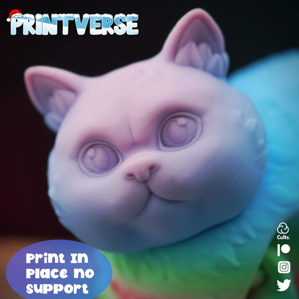 图片[3]-英短猫咪 英国3短毛猫-3D合纵社-3D打印模型STL格式3mf格式免费下载！