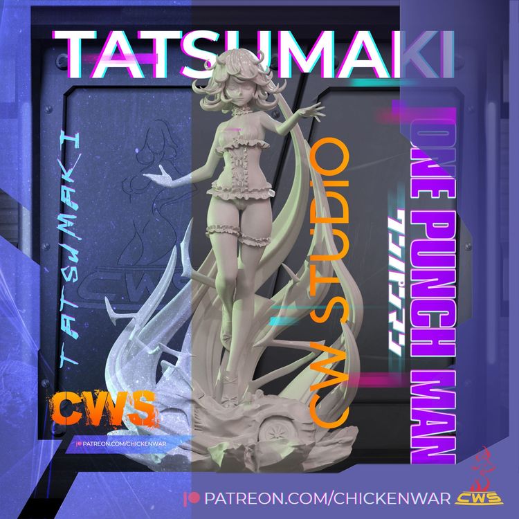 图片[2]-【一拳超人】龙卷 完全版+比基尼 CW Studio – Tatsumaiki @STLA3DM-3D合纵社-3D打印模型STL格式3mf格式免费下载！