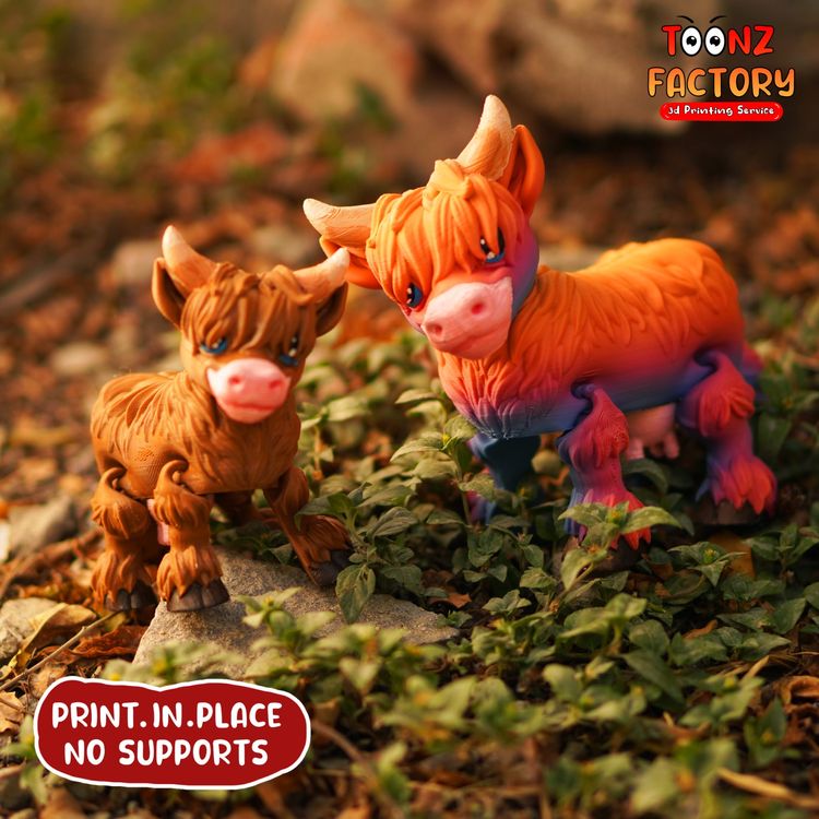 图片[3]-牦牛 FlexiSTL Highland_Cow-3D合纵社-3D打印模型STL格式3mf格式免费下载！