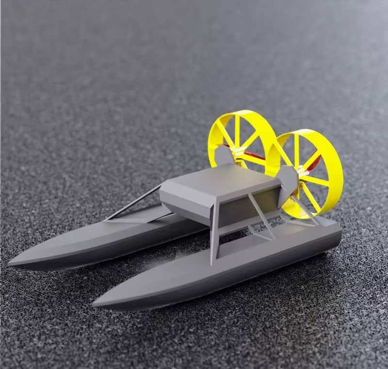 遥控风力快艇 fengli-3D合纵社-3D打印模型STL格式3mf格式免费下载！