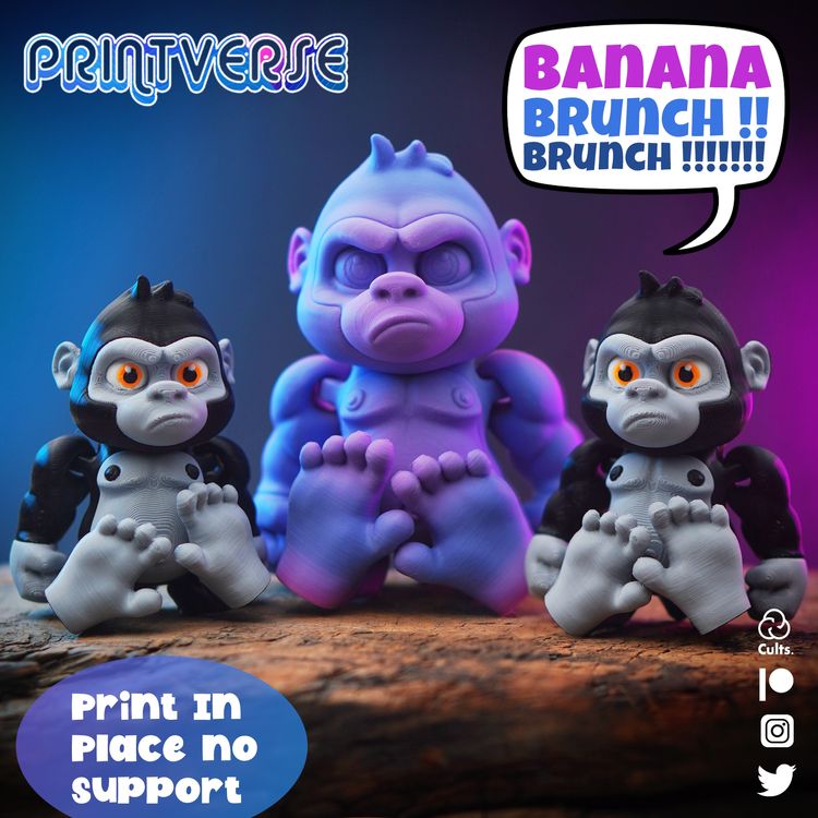 图片[2]-大猩猩 Flexy_Gorilla-3D合纵社-3D打印模型STL格式3mf格式免费下载！