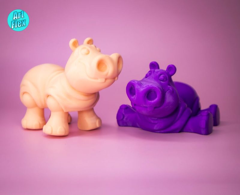 河马宝宝 FlexiSTL Baby_Hippo-3D合纵社-3D打印模型STL格式3mf格式免费下载！