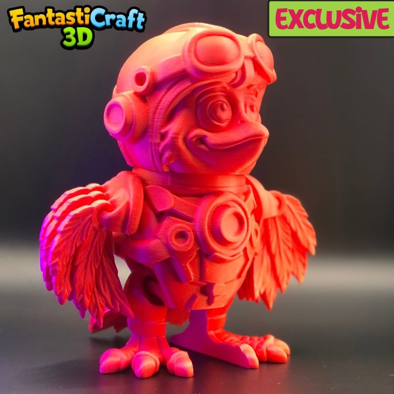 鸟星战斗机飞行员（多色） FC3D-BirdStarFighterPilot - FINAL-3MF-3D合纵社-3D打印模型STL格式3mf格式免费下载！