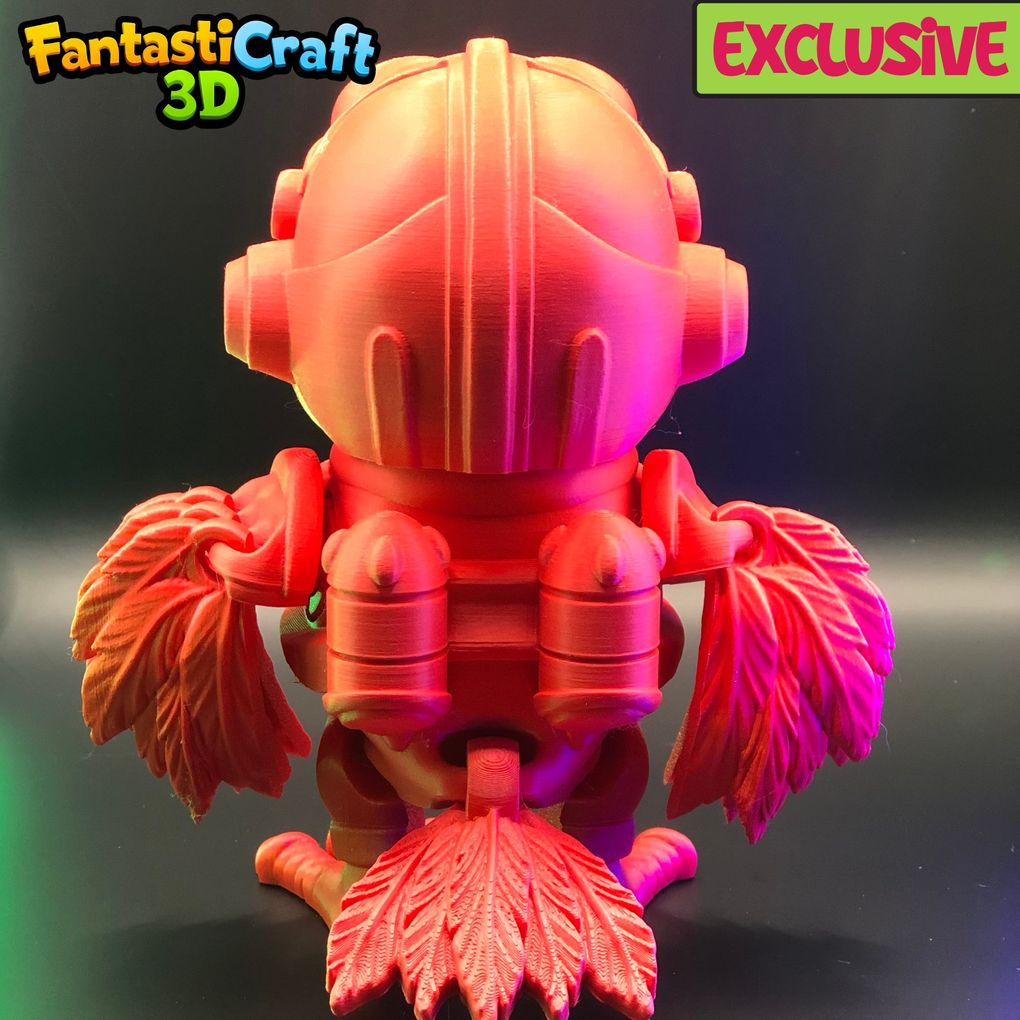 图片[3]-鸟星战斗机飞行员（多色） FC3D-BirdStarFighterPilot – FINAL-3MF-3D合纵社-3D打印模型STL格式3mf格式免费下载！