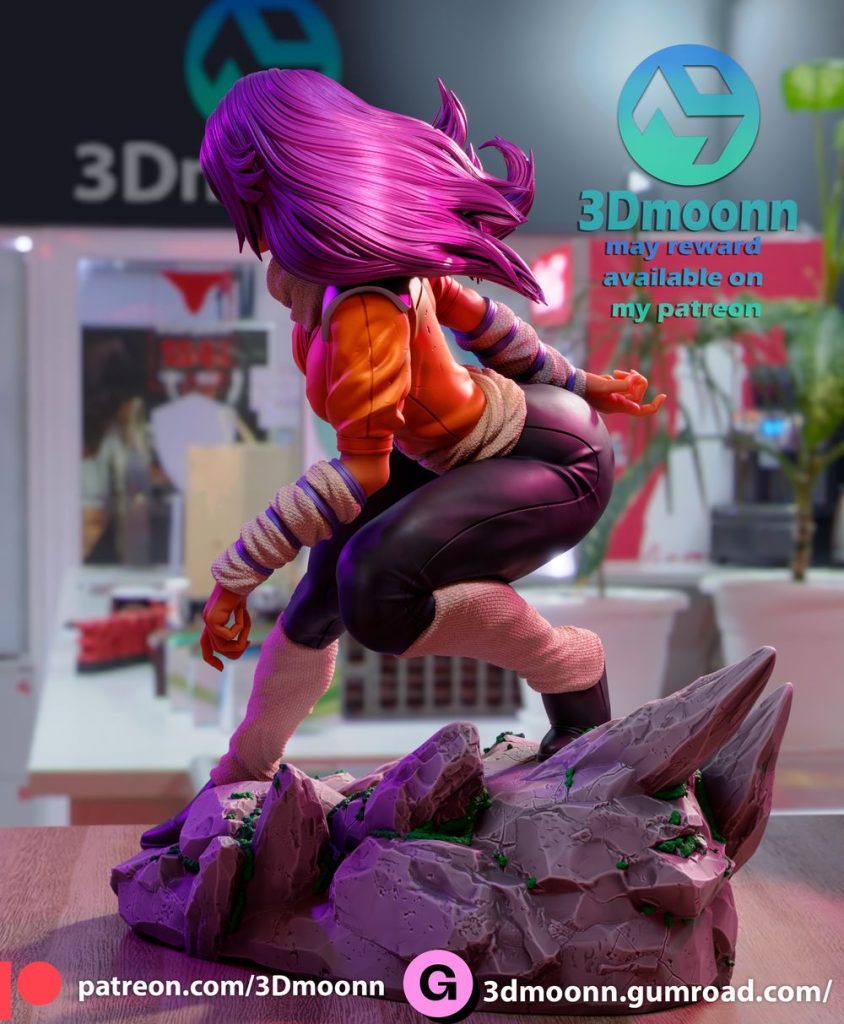 图片[3]-【境·界】四枫院夜一 3Dmoonn Yoruichi NSFW-3D合纵社-3D打印模型STL格式3mf格式免费下载！