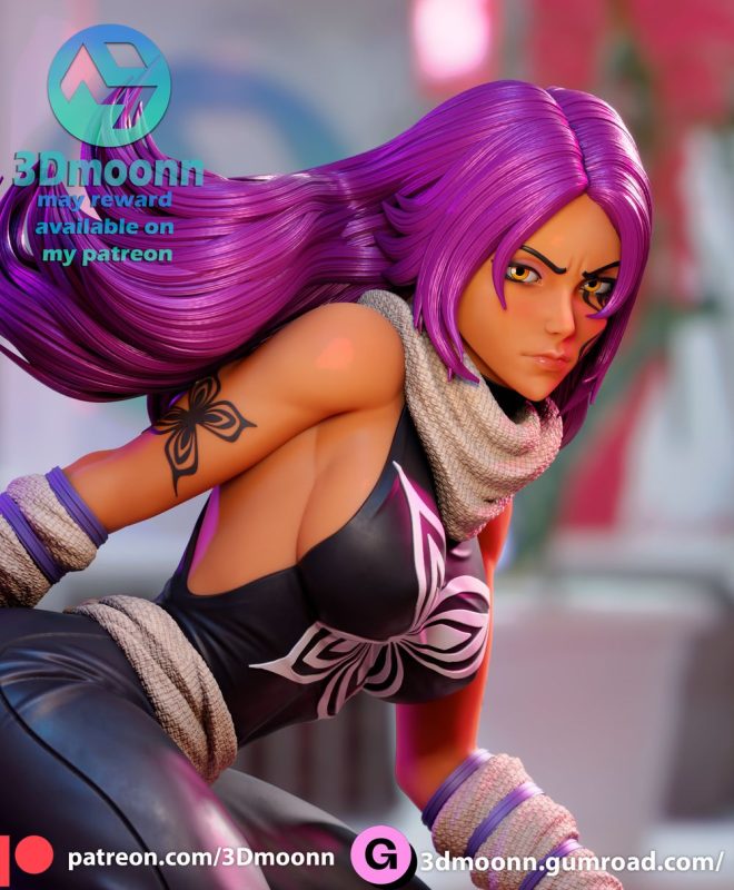 【境·界】四枫院夜一 3Dmoonn Yoruichi NSFW-3D合纵社-3D打印模型STL格式3mf格式免费下载！