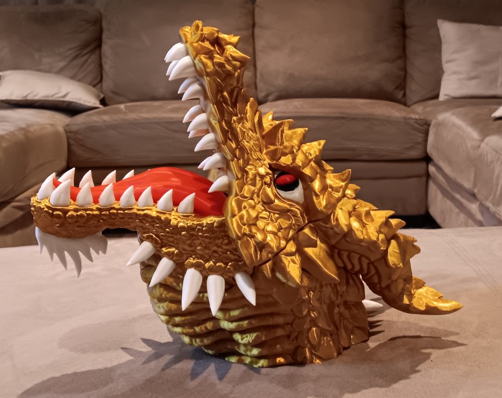 图片[3]-喷火龙龙首 Charizard Dragon Head @Print3DWorld-3D合纵社-3D打印模型STL格式3mf格式免费下载！