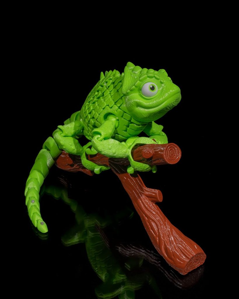 变色龙 Chameleon-3D合纵社-3D打印模型STL格式3mf格式免费下载！