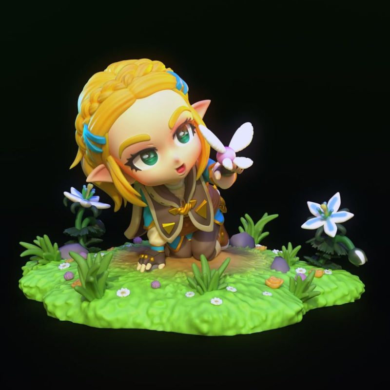 【塞尔达传说】塞尔达公主 Chuya Factory Zelda t.me_MOXOMOR_aka-3D合纵社-3D打印模型STL格式3mf格式免费下载！