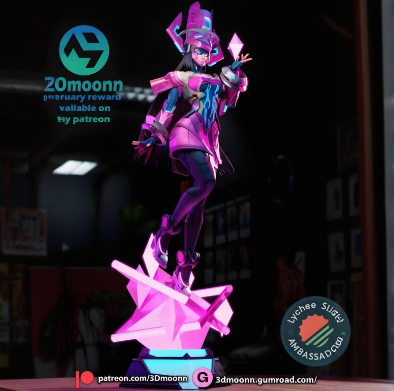 【漫威】迦娜塔-3D合纵社-3D打印模型STL格式3mf格式免费下载！