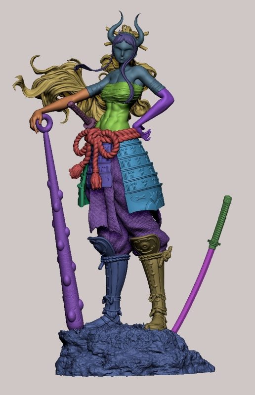 【海贼王】大和-3D合纵社-3D打印模型STL格式3mf格式免费下载！