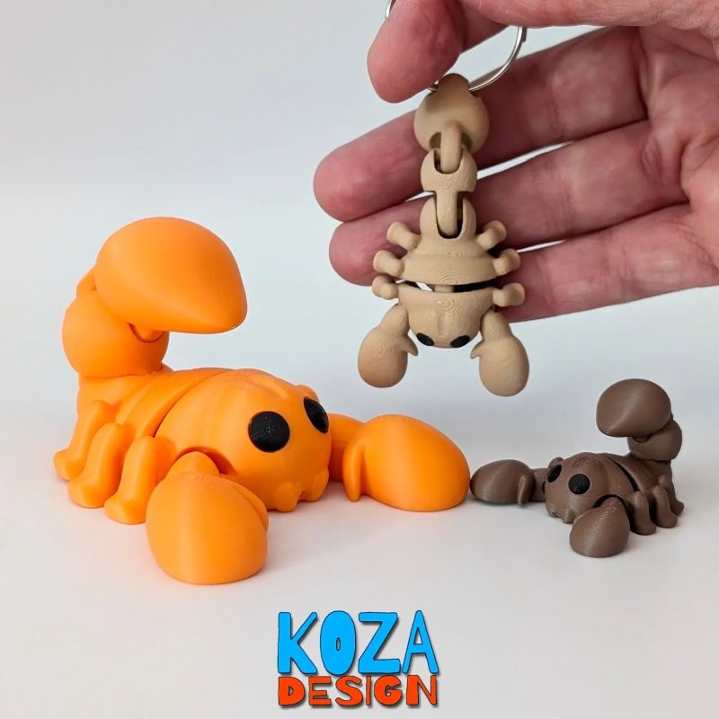 蝎子 SCORPION-3D合纵社-3D打印模型STL格式3mf格式免费下载!