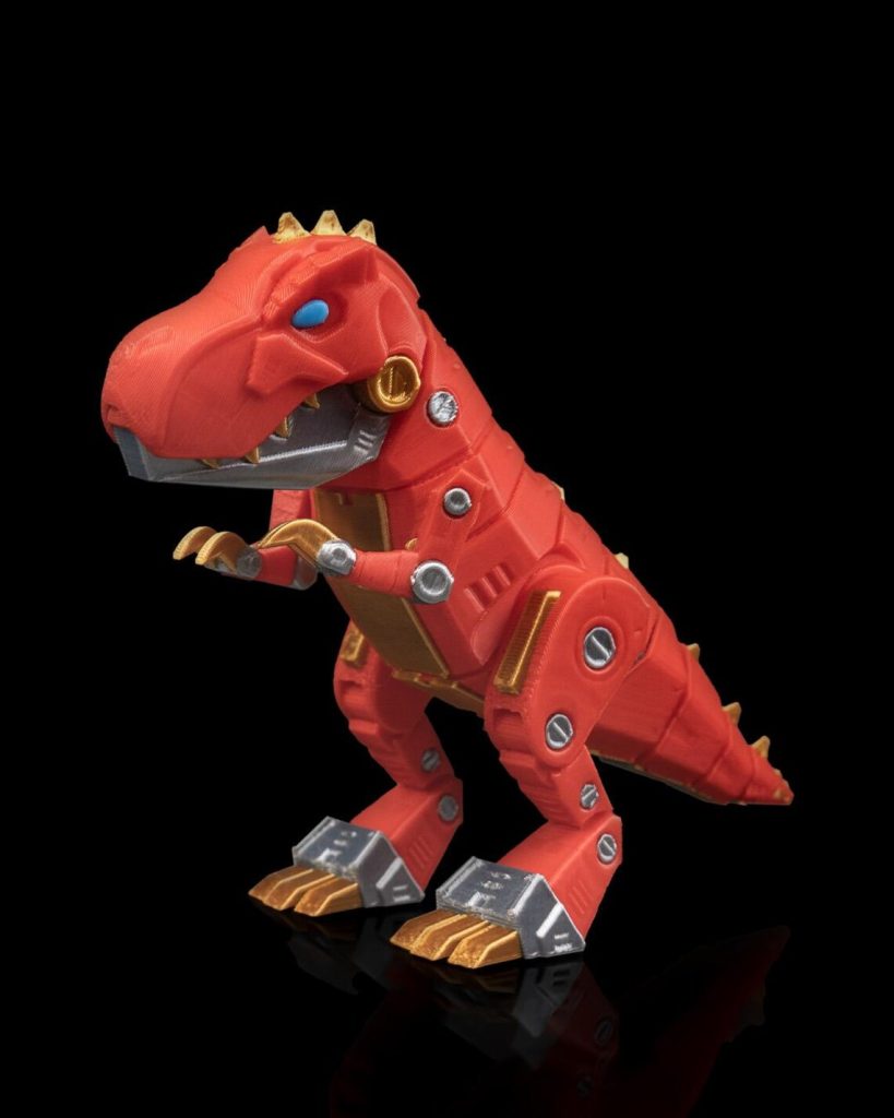 霸王龙机器人 T-Rex Bot toy-3D合纵社-3D打印模型STL格式3mf格式免费下载！