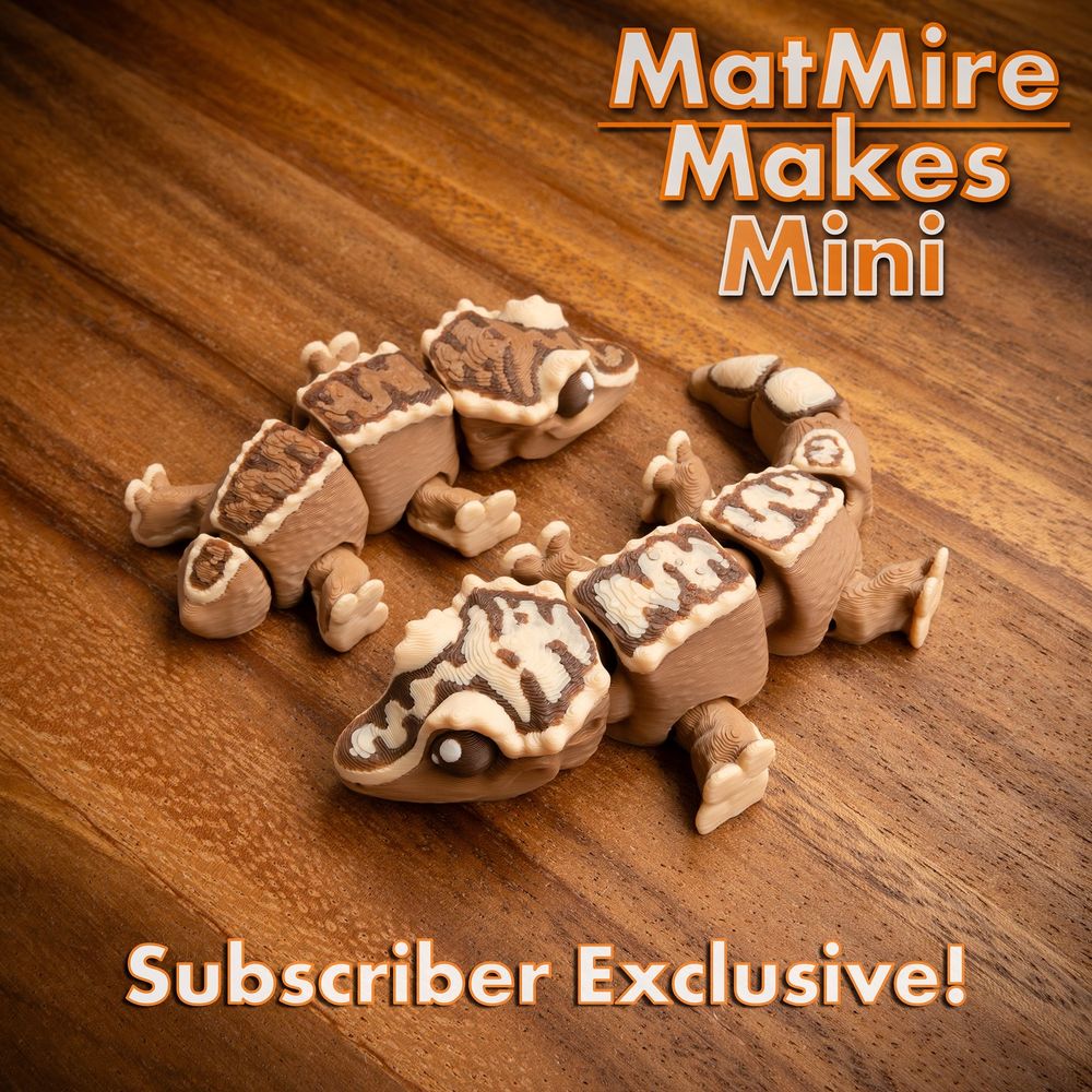 图片[4]-睫角守宫 MMMini_CrestedGecko-3D合纵社-3D打印模型STL格式3mf格式免费下载！