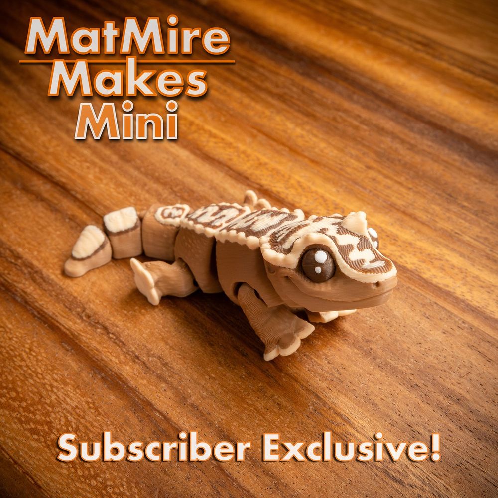 图片[3]-睫角守宫 MMMini_CrestedGecko-3D合纵社-3D打印模型STL格式3mf格式免费下载！