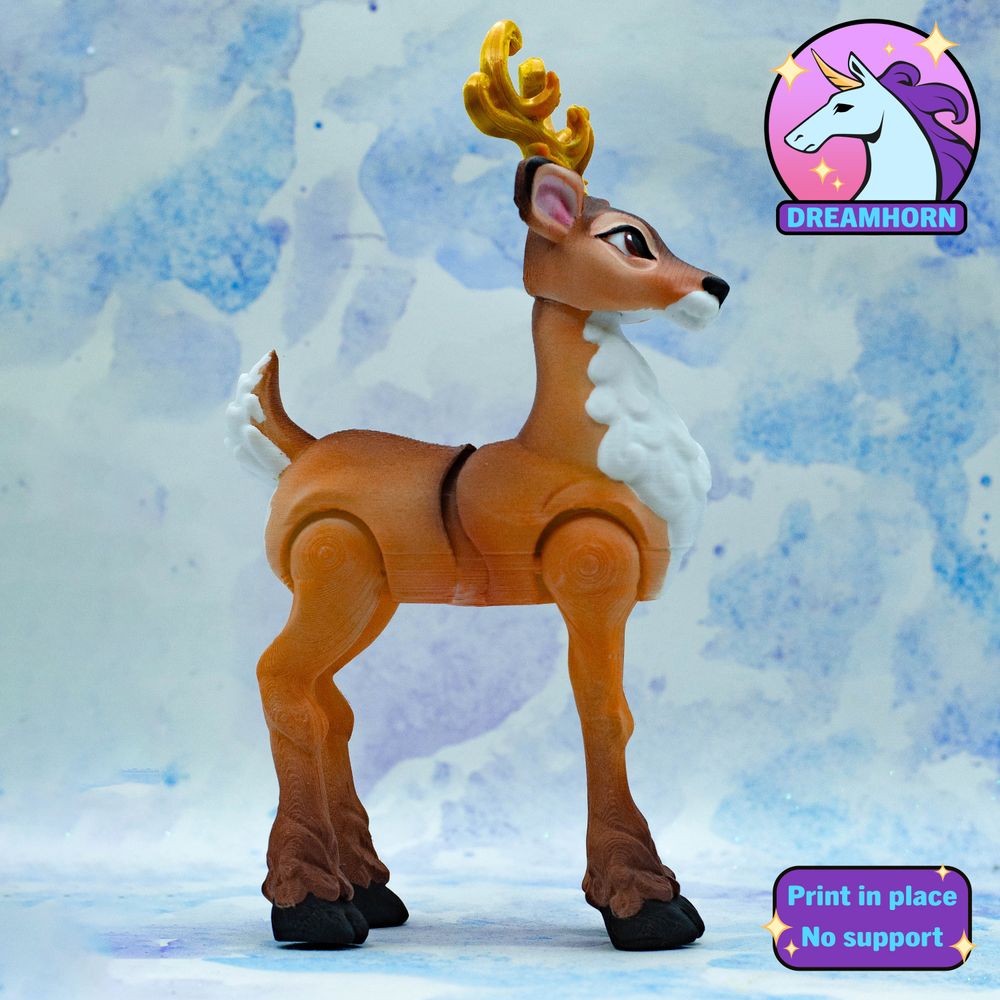 图片[3]-梅花鹿 Dreamhorn Noble Deer-3D合纵社-3D打印模型STL格式3mf格式免费下载！