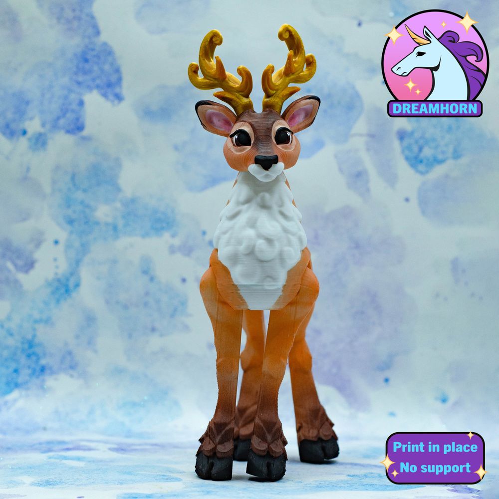 图片[2]-梅花鹿 Dreamhorn Noble Deer-3D合纵社-3D打印模型STL格式3mf格式免费下载！