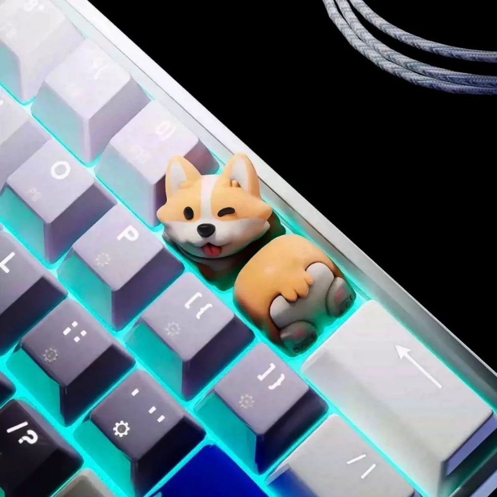 柯基键盘帽 corgi_butt_keycap_by_hiko3d-3D合纵社-3D打印模型STL格式3mf格式免费下载！