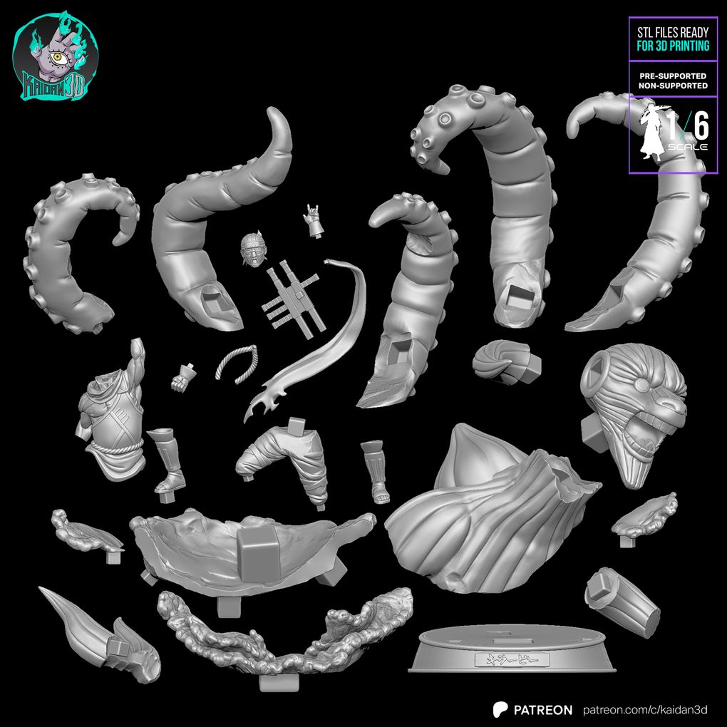 图片[2]-【火影忍者】奇拉比-3D合纵社-3D打印模型STL格式3mf格式免费下载！