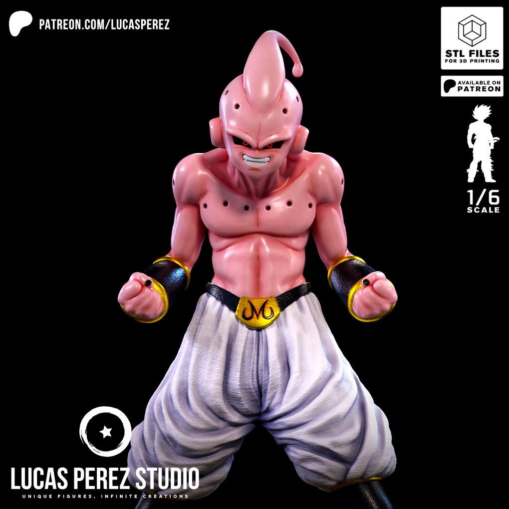 图片[3]-【龙珠】布欧  Kid Buu – By Lucas Perez Studio-3D合纵社-3D打印模型STL格式3mf格式免费下载！