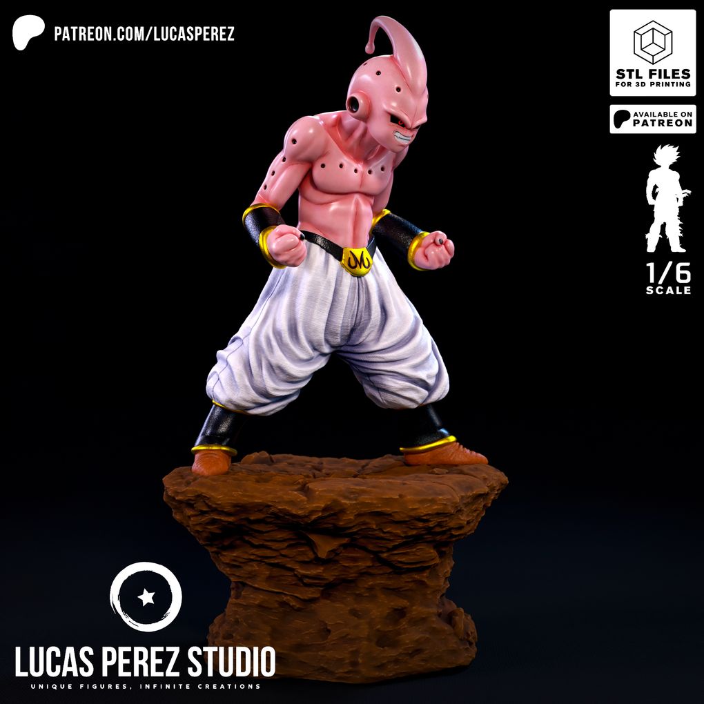 图片[2]-【龙珠】布欧  Kid Buu – By Lucas Perez Studio-3D合纵社-3D打印模型STL格式3mf格式免费下载！