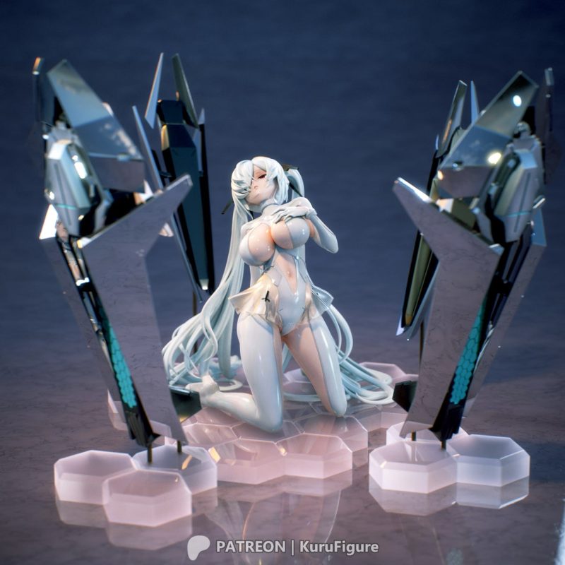 【胜利女神：妮姬】灰姑娘Kuru Figure - NIKKE - Cinderella-3D合纵社-3D打印模型STL格式3mf格式免费下载！