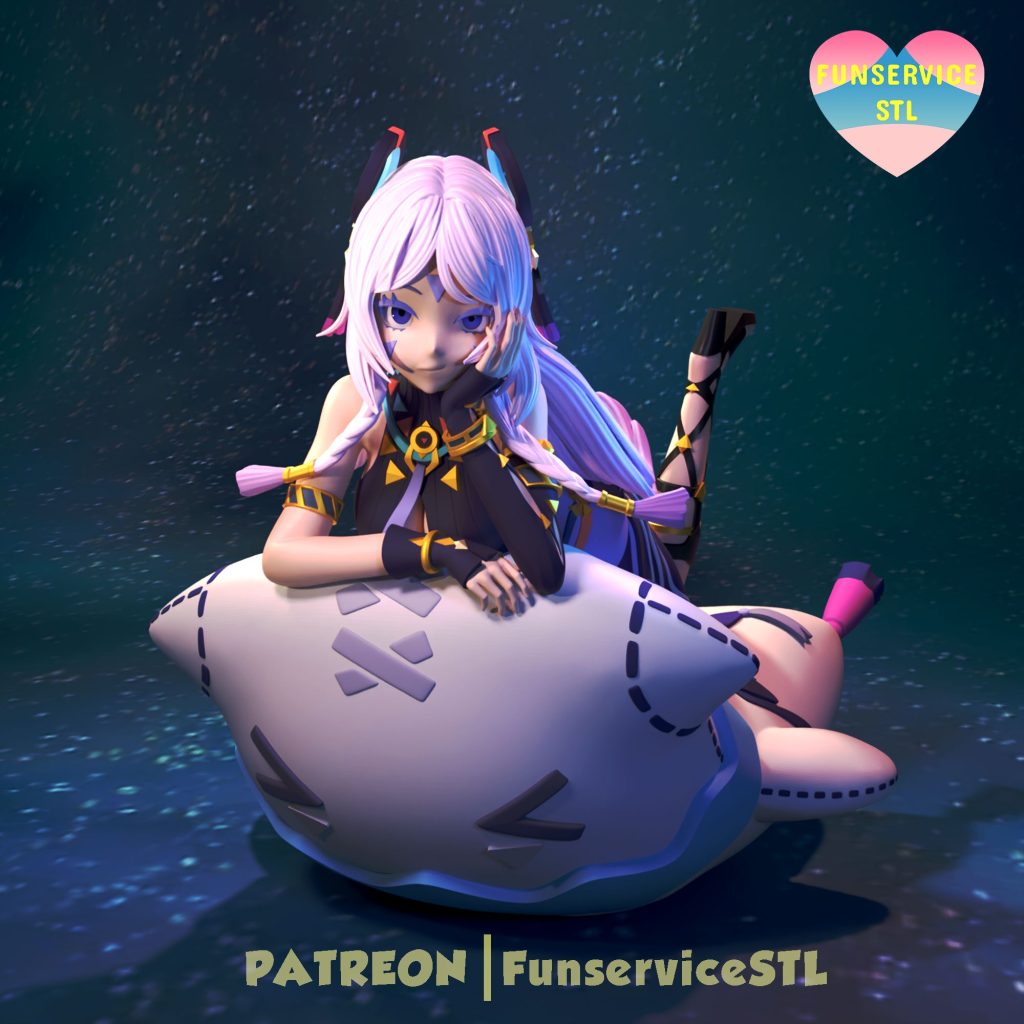 图片[2]-【原神】茜特菈莉-3D合纵社-3D打印模型STL格式3mf格式免费下载！