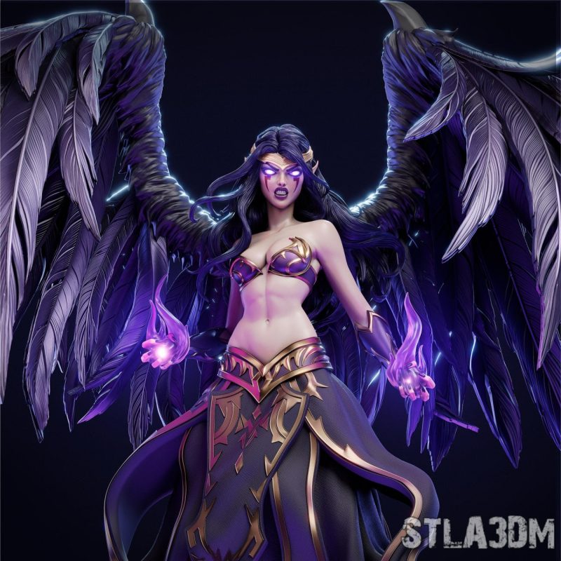 【英雄联盟】莫甘娜-3D合纵社-3D打印模型STL格式3mf格式免费下载！