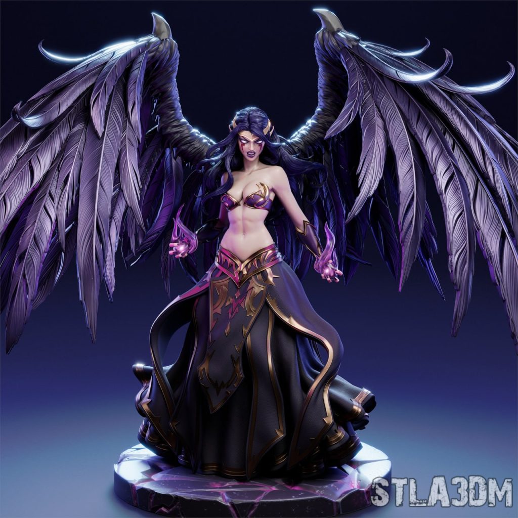 图片[4]-【英雄联盟】莫甘娜-3D合纵社-3D打印模型STL格式3mf格式免费下载！