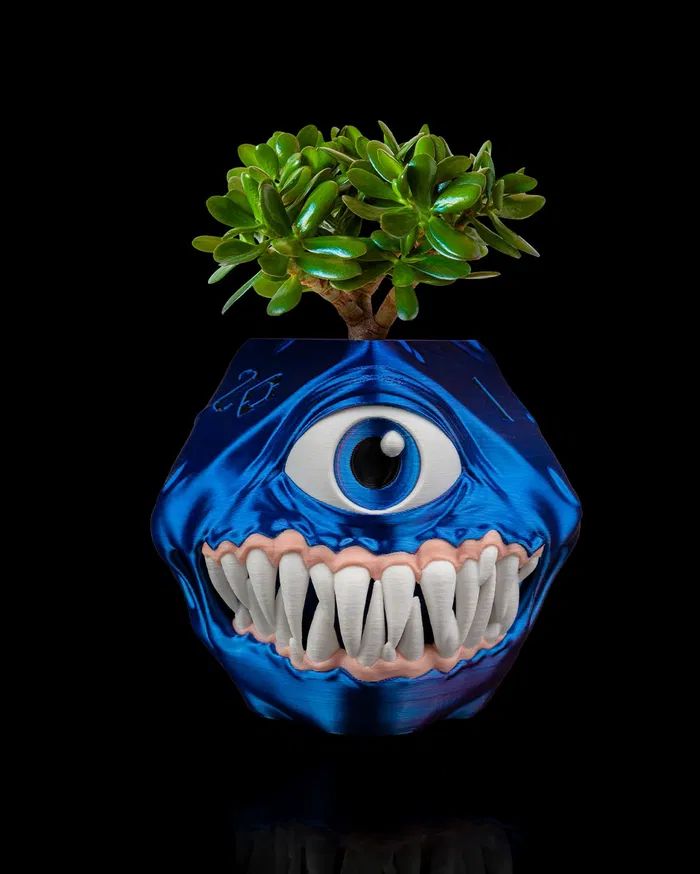 宝箱怪花盆 StlFlix- Mimic D20 @Print3DWorld-3D合纵社-3D打印模型STL格式3mf格式免费下载！
