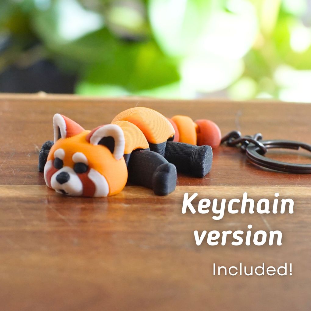 图片[2]-小熊猫 Raucous_Red_Panda_Articulating_fidget_Panda_Ludo_3D_Printed_Flex-3D合纵社-3D打印模型STL格式3mf格式免费下载！